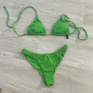 ViX Firenze Basic Bottom - Kiwi - Cheeky M & Firenze Chain Tri Top - Kiwi - S